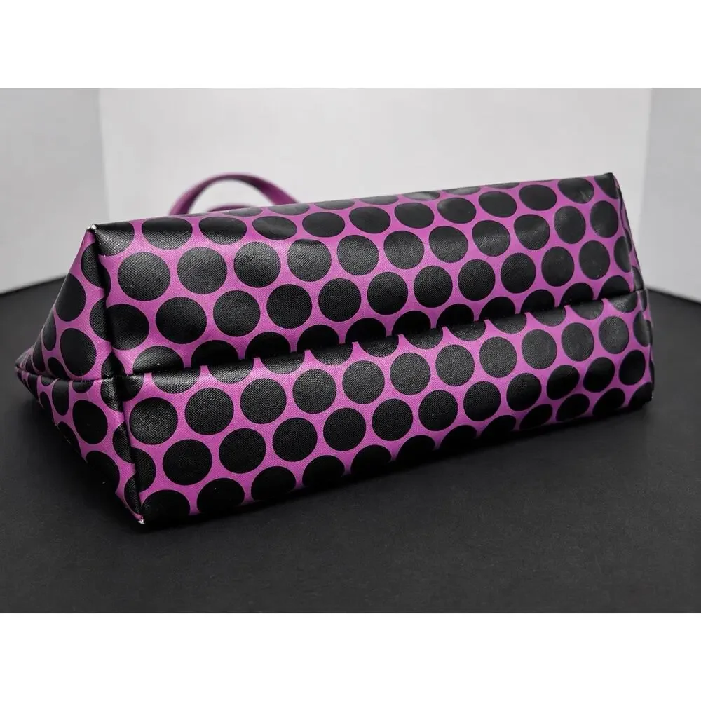 Michael Kors Kiki Large Polka Dot Print Tote Pomegranate & Black